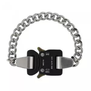 [벨가] 써지컬스틸 힙스터 블랙 버클 팔찌