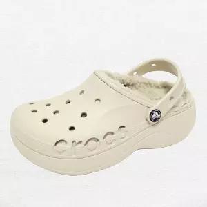 [크록스]바야 플랫폼 라인드 208708-11S 방한화 남녀공용 샌들 슬리퍼