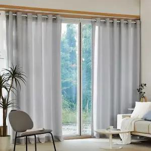 모던하우스 헤이즈 아일렛형 긴창문커튼 220x240 그레이 2p1249242