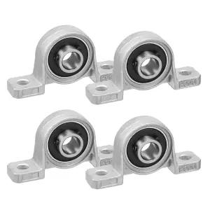 4Pcs 10mm 베개 블록 베어링 0.39인치 보어 직경 장착 KP000