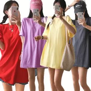 미라클코지 여자 무지티 오버핏 순면 17수 반팔 티셔츠 빅사이즈 여성의류