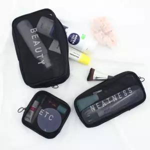 세면백 메쉬 망사 파우치 세트 캐리어 여행 출장 가방 Ely7+7mBv