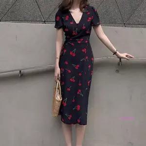 여자 치마 스커트 반팔 캐주얼 블라우스 쉬폰 원피스fgh596