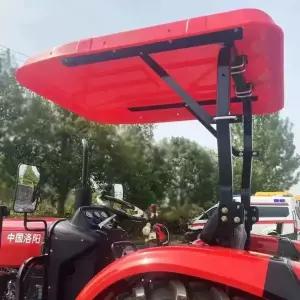 트랙터 캐노피 차광막 경운기 그늘막 방수 농기계 빨간 지붕