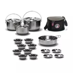 캠핑취사도구 까사니 캠핑코펠 네이처 스텐코펠 조리도구 8-9인용