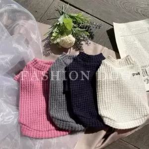 [반려] 1P 간절기옷 웜와플 반려견 티셔츠 강아지 라운드 2XL