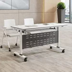 데스크 접이식 독서실 책상의자 책걸상 일체형 학생 사무실