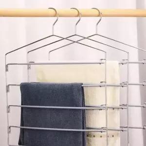 [JED] 5단 수납 옷걸이 바지걸이 행거 정리 논슬립