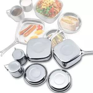 [하프클럽/알티피아]캠핑 백패킹 사각 스텐레스 주방용품 취사그릇 식기