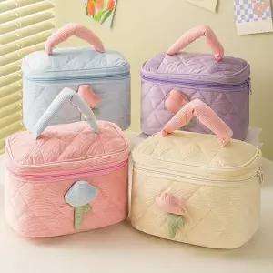 [에이치플러스몰]WL 브러쉬 화장품 메이크업 패브릭 파우치 가방 다용도파우치