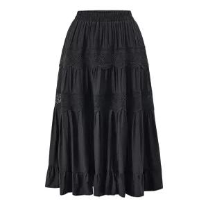 [GGPX]러블리 레이스 캉캉 롱 스커트 (GQBWH011D)