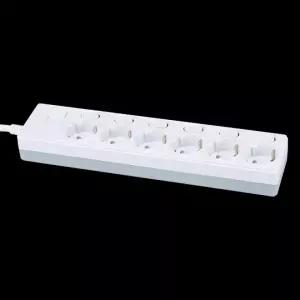 멀티코드 개별 스위치 6구 (3호) 2.5M 16A KS