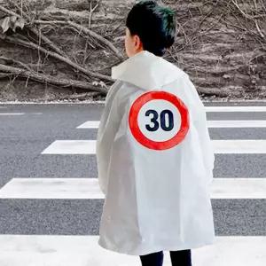 어린이 안전 우비 2칼라 교통 아동 레인코트 스쿨존 아이 용품