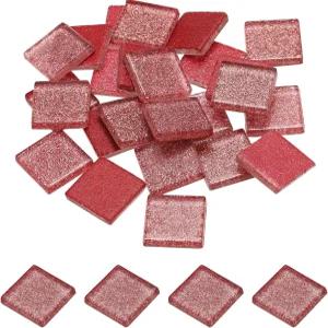 메카닉시 모자이크 타일 유리 샤인 크리스탈 조각 벌크 스퀘어 글리터 2 x 2cm 가정 장식용 DIY 공예품