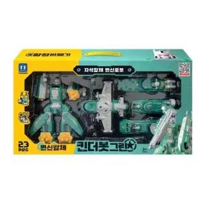 합체로봇 자석합체 변신 로봇 장난감 킨더봇그린 함정비행기