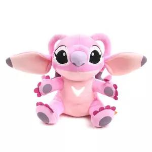 디즈니 스티치 엔젤 시팅 인형 25cm 핑크 캐릭터 봉제 어린이 선물 선물용 크리스마스 용선물 키즈 예쁜