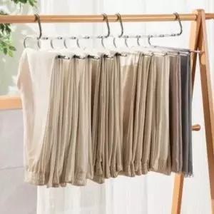 [생활] 5단 논슬립 정리 치마 옷걸이 바지걸이 옷걸이 수납 건조대