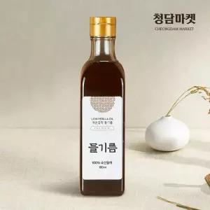 [청담마켓] 국산 저온압착 들기름 180ml
