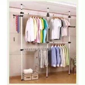 [JED] 드레스룸 옷 2단 폴행거 옷장 행거 바지 정리 걸이