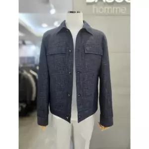 바쏘옴므 세이브존03 바쏘옴므 25 네이비 코튼 혼방 세미오버 핏 트러커자켓 WSYFZ1UA