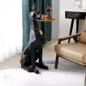 도베르만 스탠드 협탁 사이드 강아지 거실 사이드테이블