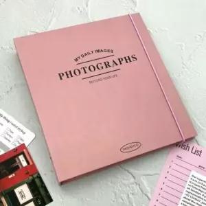 [문구/오피스] 접착식 OWJ51212 네컷 인생사진 핑크 앨범 포토북