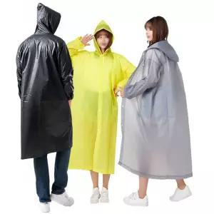 우비 EVA 남녀공용 패션 레인코트 다회용