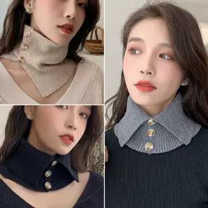 [하프클럽/]1 1 스칼렛 넥워머 공갈 목폴라 버튼업 단추 목토시 머플러