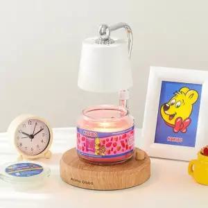 캔들 미듐자+빛조절 높이조절 우드감성 캔들워머 세트