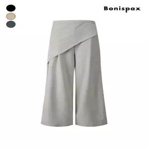 [보니스팍스]패플특가 백 밴딩 레이어드형 와이드 팬츠 (XQ4PT006M0)