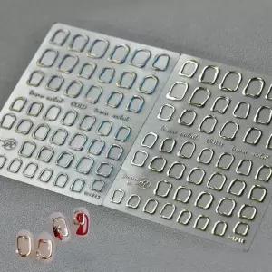 [에스에스_62]골드 입체 프레임 네일프레임 네일스티커