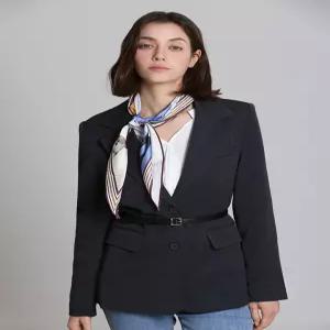 [오조크][오조크(OZOC)] 스카프 벨트 세트 오피스 자켓 (택가격 170000원)