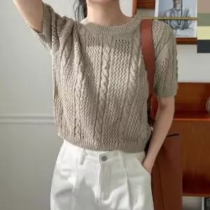 [옷은날개] 여자니트 티 브이넥 기본핏 카라넥 터틀넥 정장 봄