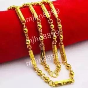 남성용 30대여자목걸이 24K 옐로우 골드 도금 헤드 목걸이