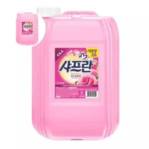 세탁 샤프란 핑크 센세이션 말통 로즈향 섬유유연제 20L