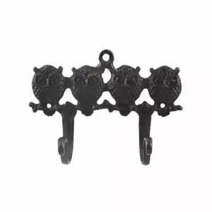 [JED] 액세서리 옷걸이 2구 옷 부엉이 걸이 정리용품 고정형 벽걸이 모자