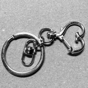 키링 부자재 하트 실버 7개