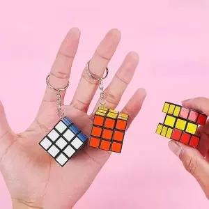 두뇌개발 미니큐브 큐브 키링 스트레스해소 집중력항상 퍼즐 열쇠고리
