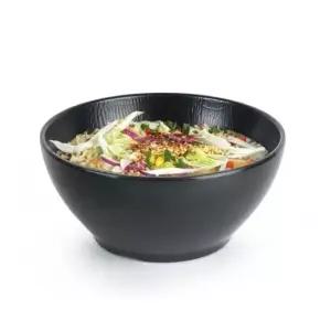 국수 bns 업소용 멜라민 무광 매트블랙 체크 면기 대접/국물/우동/국수/식당 5호