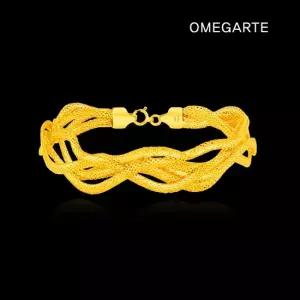 18K 이태리 골드 볼루미오 5줄 팔찌