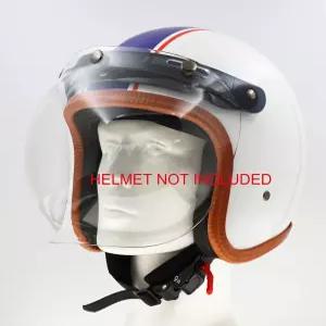 핫 라이즈 유니버설 모터사이클 헬멧 렌즈 바이저 윈드 쉴드(버블/클리어)