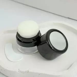 거울내장 휴대용 가루 파우더 흑채 퍼프 공병 케이스
