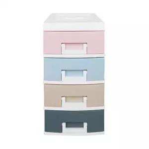 ( )[도매포유]파스텔 수납박스 4단 미니형 소품 서랍장