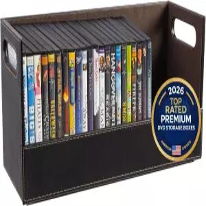 가정용 DVD 보관함 블루레이용 영화 선반 정리함 비디오 게임 케이스 CD VHS 테이프 진열대 디스크 홀더는