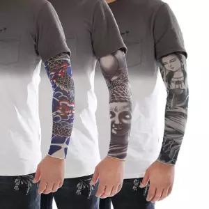 타투 암슬리브 토시 패션 팔토시 남녀공용 컬러 패턴 암커버 UKe9+4DEu