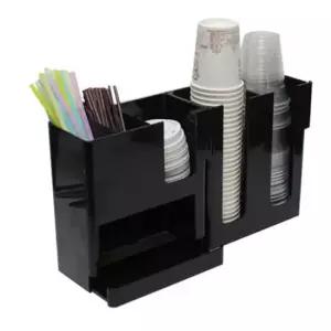 일회용컵디스펜서 5구 테이크아웃컵 티스펜서 종이컵 뚜껑 홀더 빨대