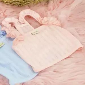 [반려] 1P 귀여운 핑크 강아지옷 러블리 프릴 애견옷 나시