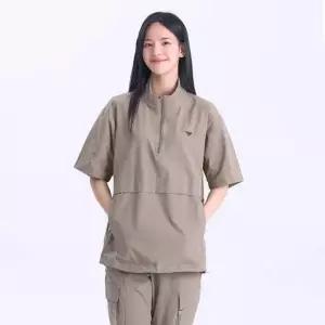 다운블로우DBS4TBE40052 여자하이넥 스트링반팔아노락