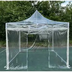 간이투명천막 캐노피 농막 옥상창고 투명 소형 천막