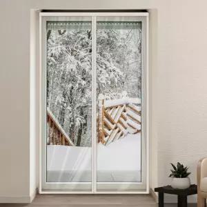 프리미엄 화이트 자석방풍커튼 대 보온 현관 바람막이